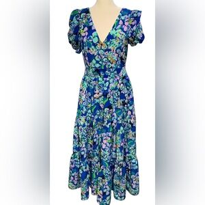 Lilly Pulitzer Grace Floral Midi Dress